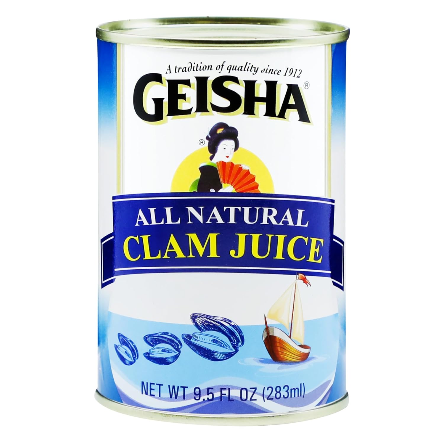 GEISHA Clam Juice 9.5 fl oz (Pack of 12), Clam Juice
