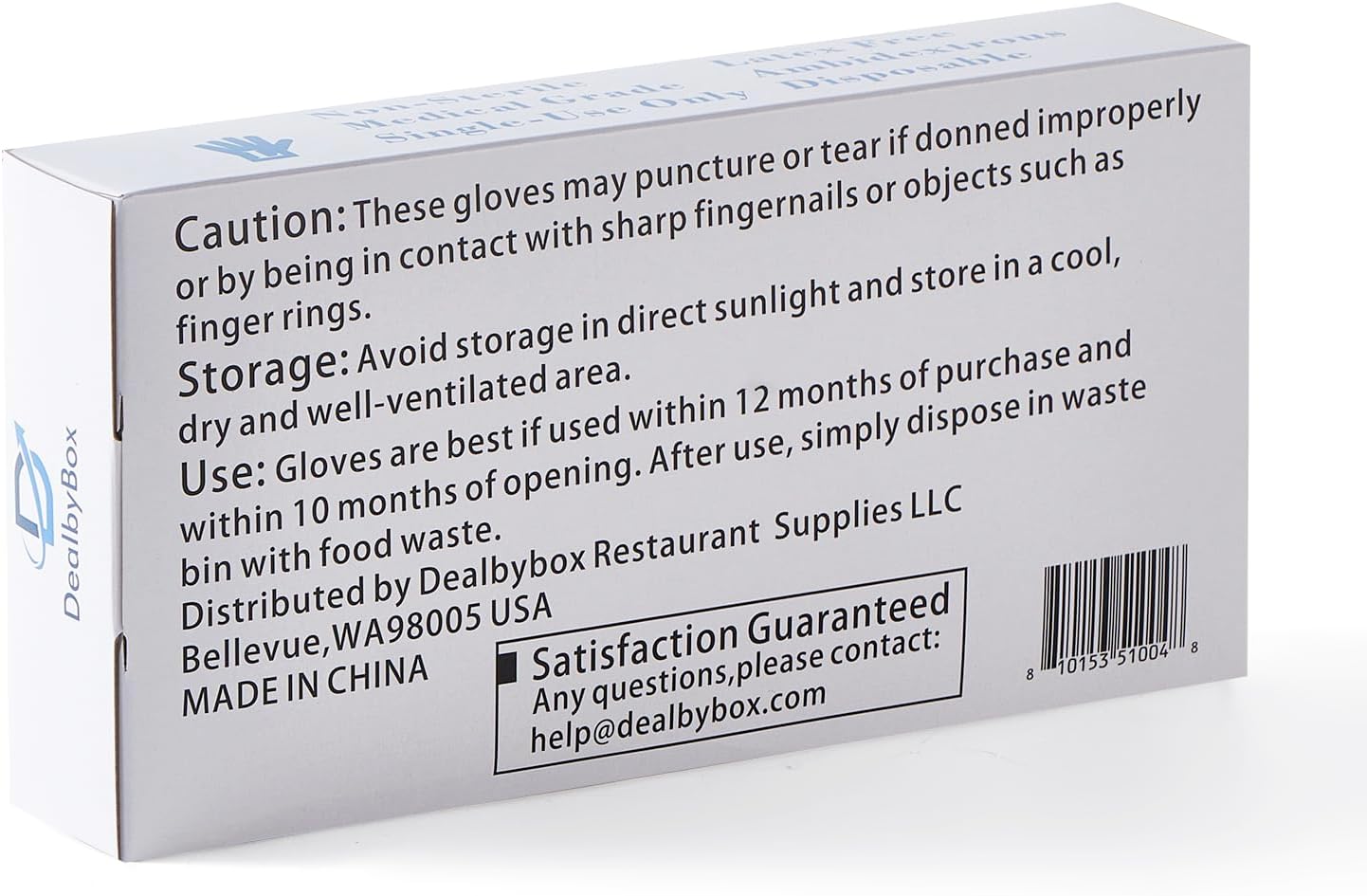 Disposable Gloves, Powder-Free, Latex-Free, Nitrile Gloves for Cooking, Food Prep, Household Cleaning, Blue