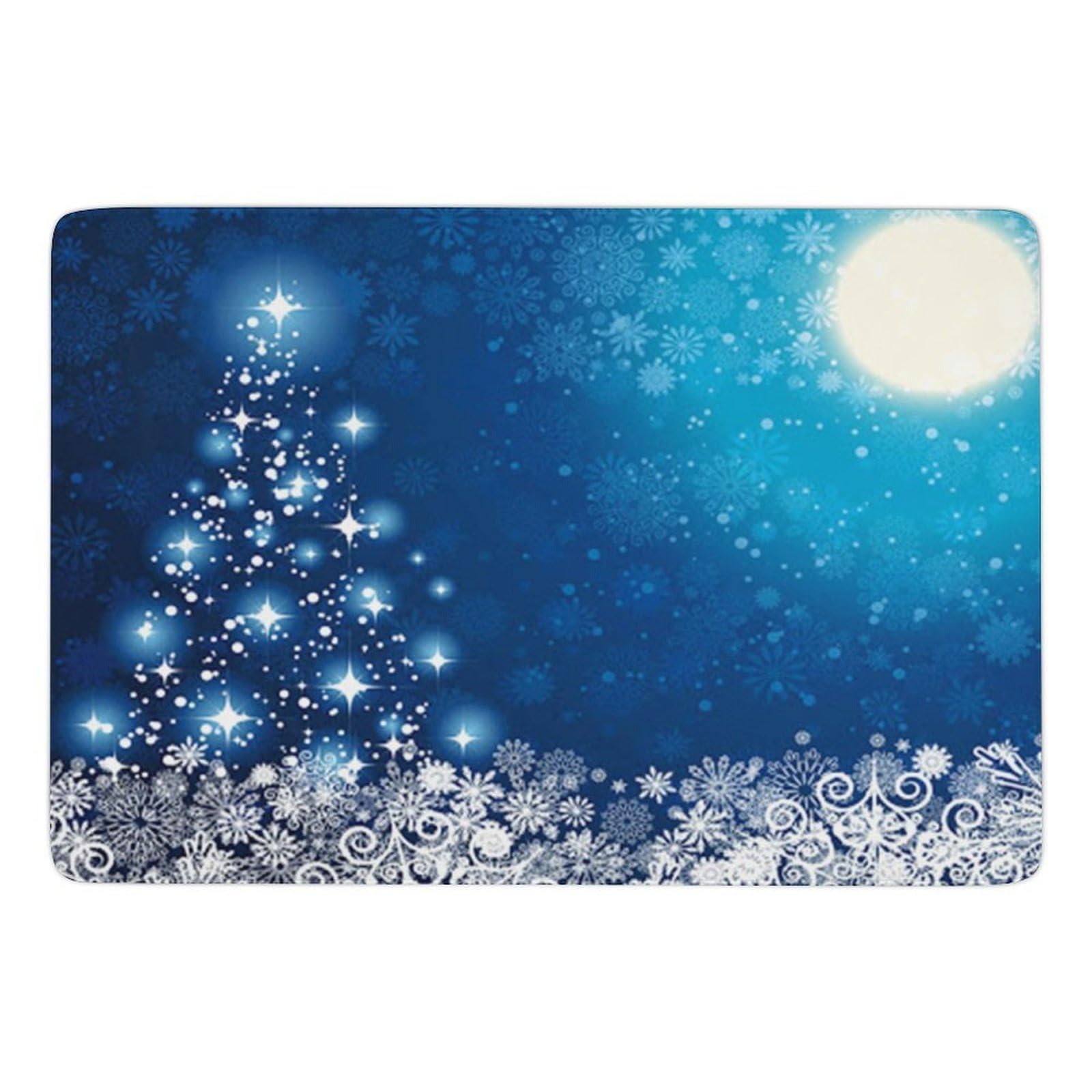 Tapis de Noël antidérapant et confortable pour éviter les sols froids