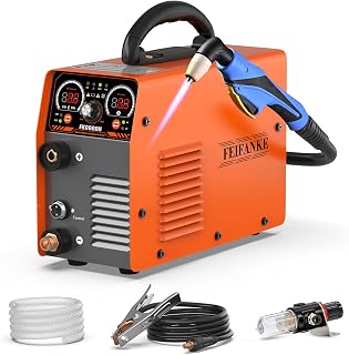 FEIFANKE 60A Plasma Cutter Dual Voltage 110/220V, High-Frequency Plasma Cutting Machine with LED Dispay, Portable Metal Cutting Machine, 1/2" Clean Cut IGBT Inverter for DIY Home Garage Workshop