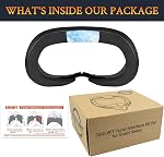 SOULWIT Cooling Gel Face Cushion Cover (Facial Interface) Replacement Kit for Oculus Quest 3, Anti-Leakage Nose Pad, VR Accessories for Meta Quest3 - Black