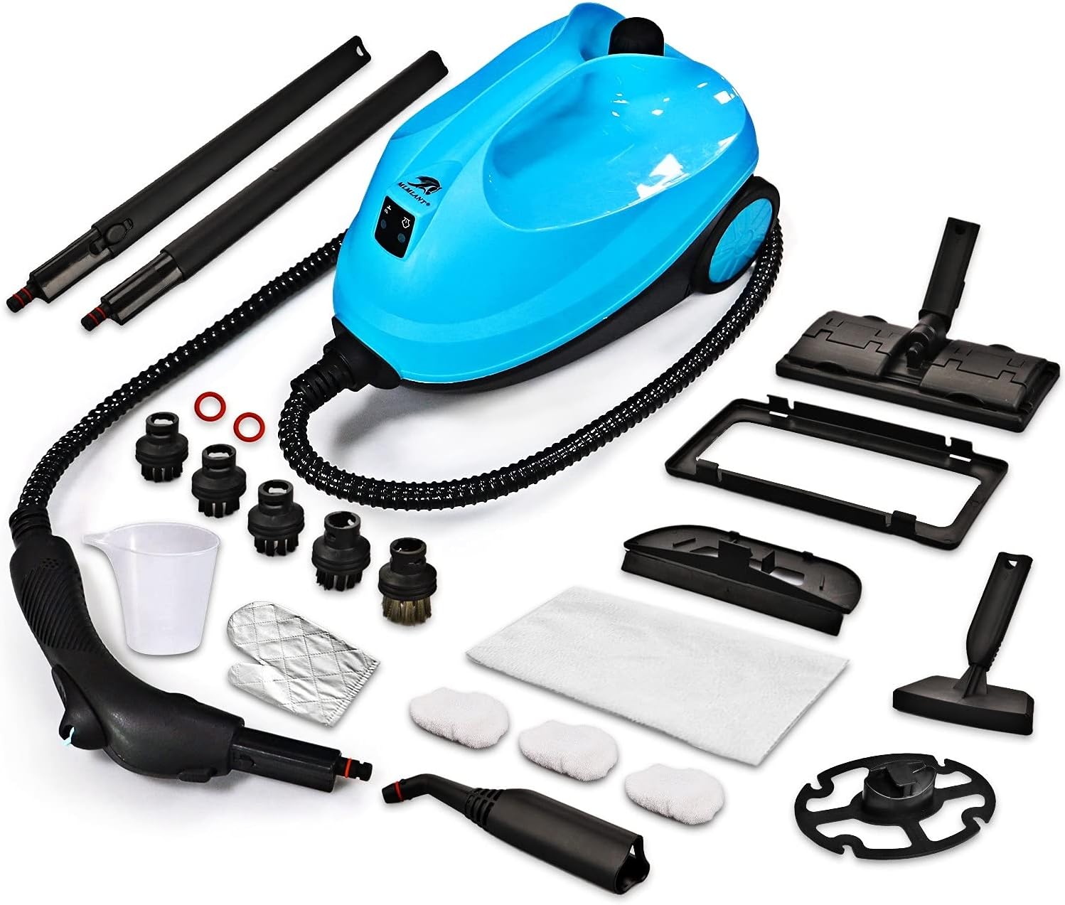 MLMLANT SC541 Steam Cleaners, Multipurpose Multi Purpose Mop, Powerful Steamer for Upholstery, Home and Windows, Carpet, Bed Bug, Cooker, Kitchen (2000W,1500ML,20 Accessories)