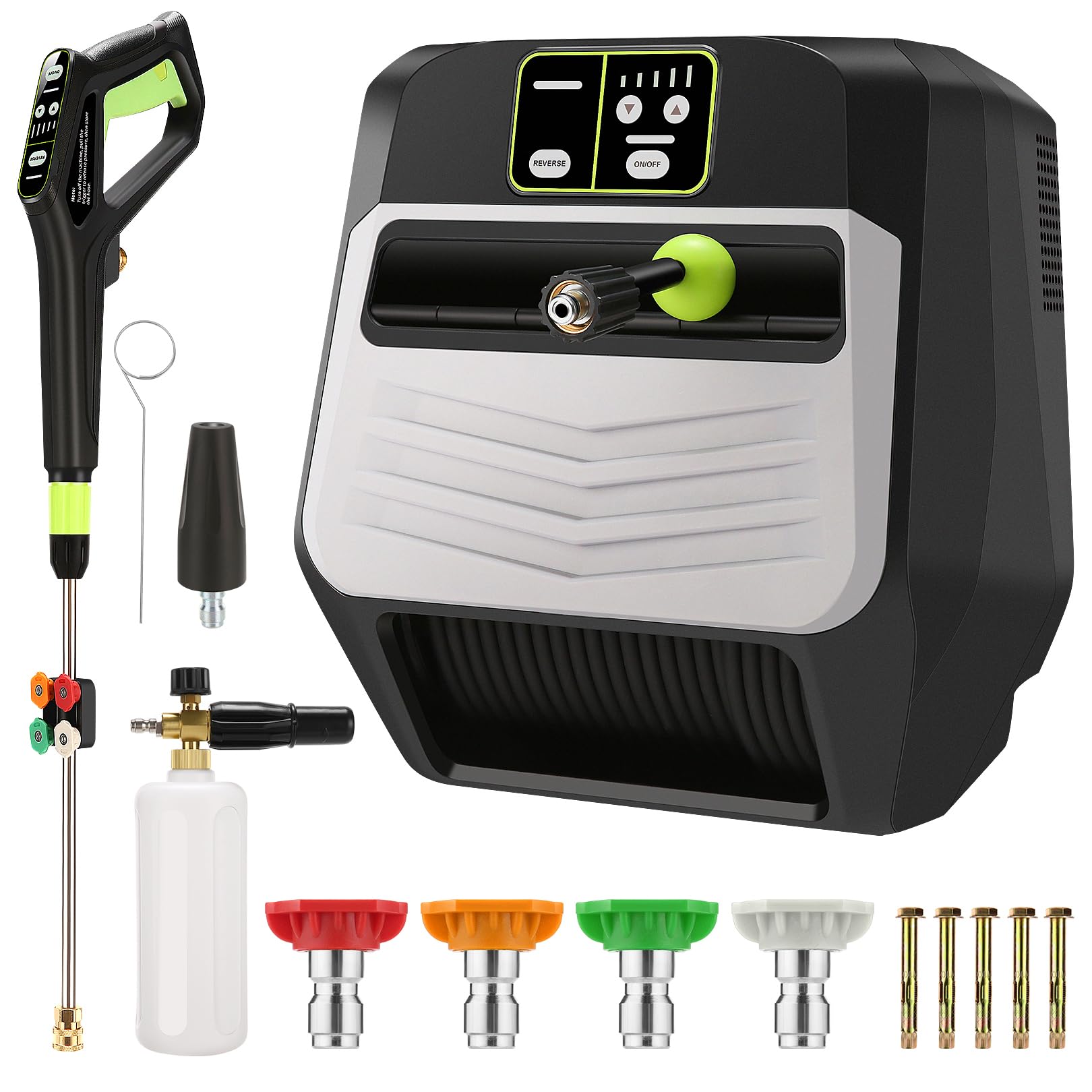 Imdot 5000 PSI Wall Mount Electric Pressure Washer
