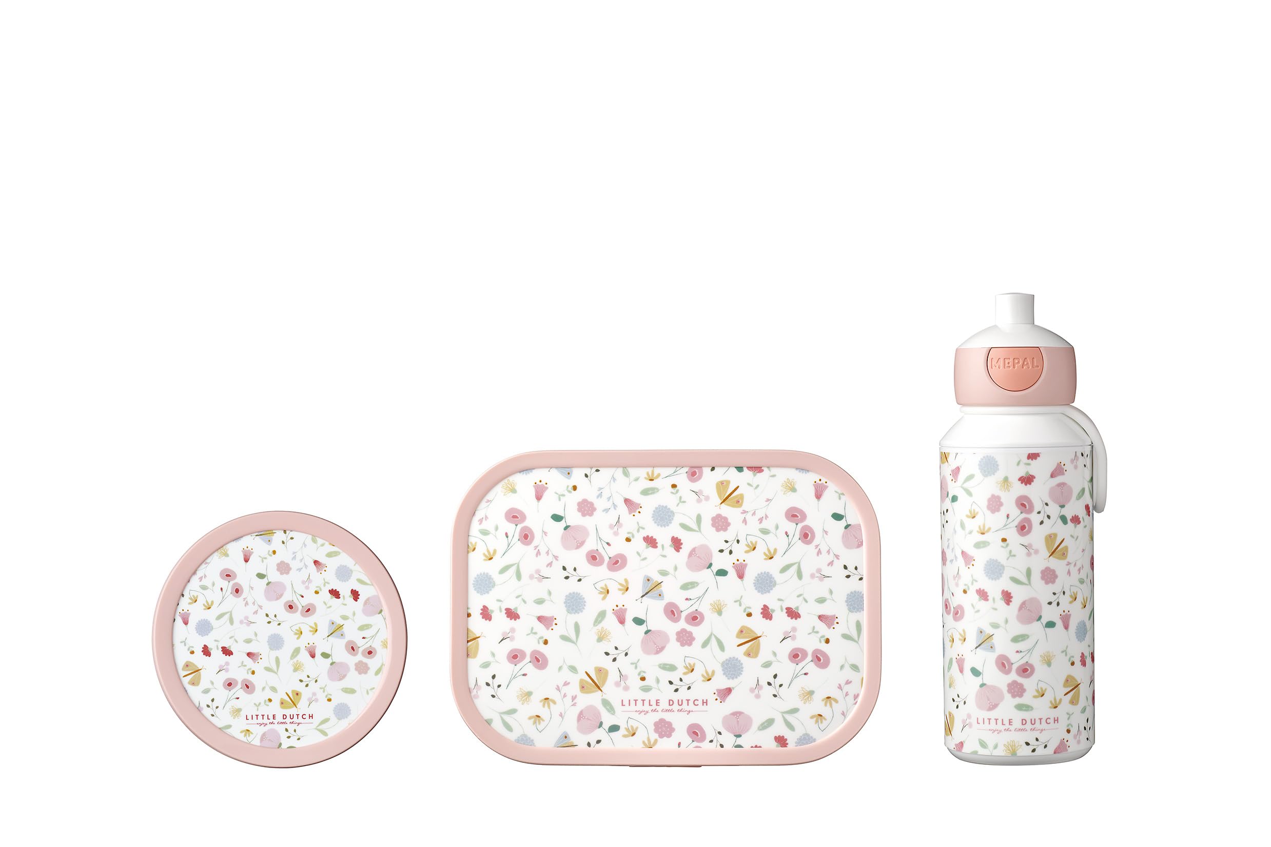 Mepal Set Campus (Pu+Lb+Fb) - Flowers & Butterflies