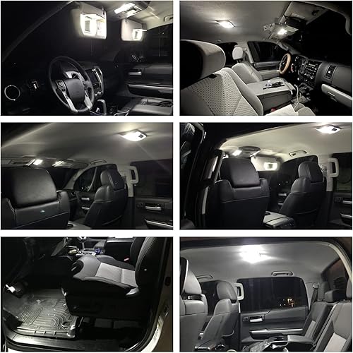 Miniatura 5 de Kit de 12 luces LED interiores blancas para Dodge Ram 1500 2500 3500 mapa cúpula de mapa luces de maletero superbrillantes de 6000 K  herramienta de
