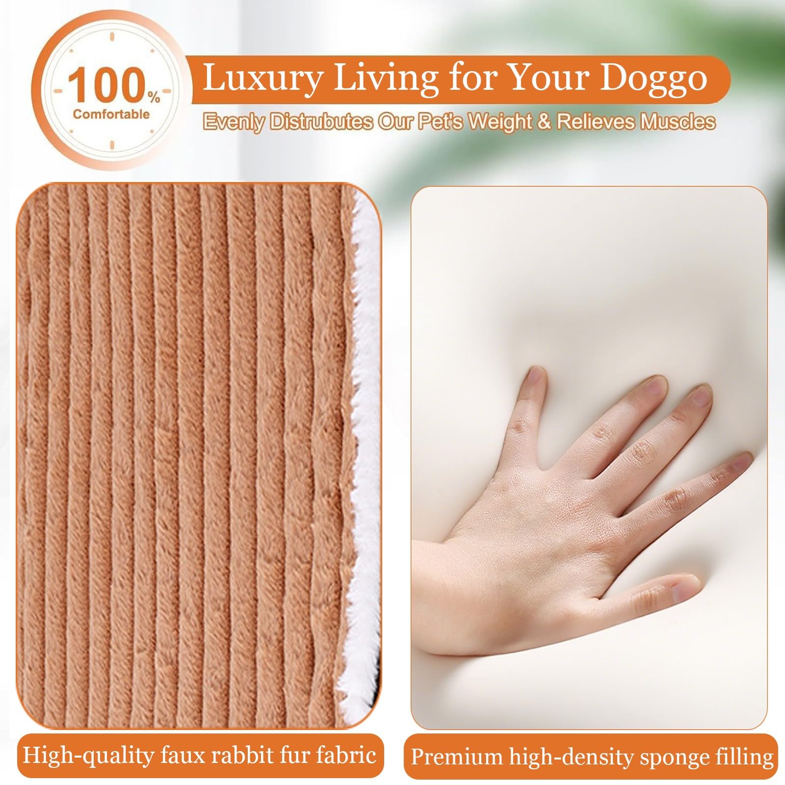 Generisch Hundekissen MittelgroßE Hunde Hundenest Waschbar Hundedecke Katzenbett Geeignet FüR Kleine, Mittlere Und GroßE Haustiere(Pink,120x80x5cm)
