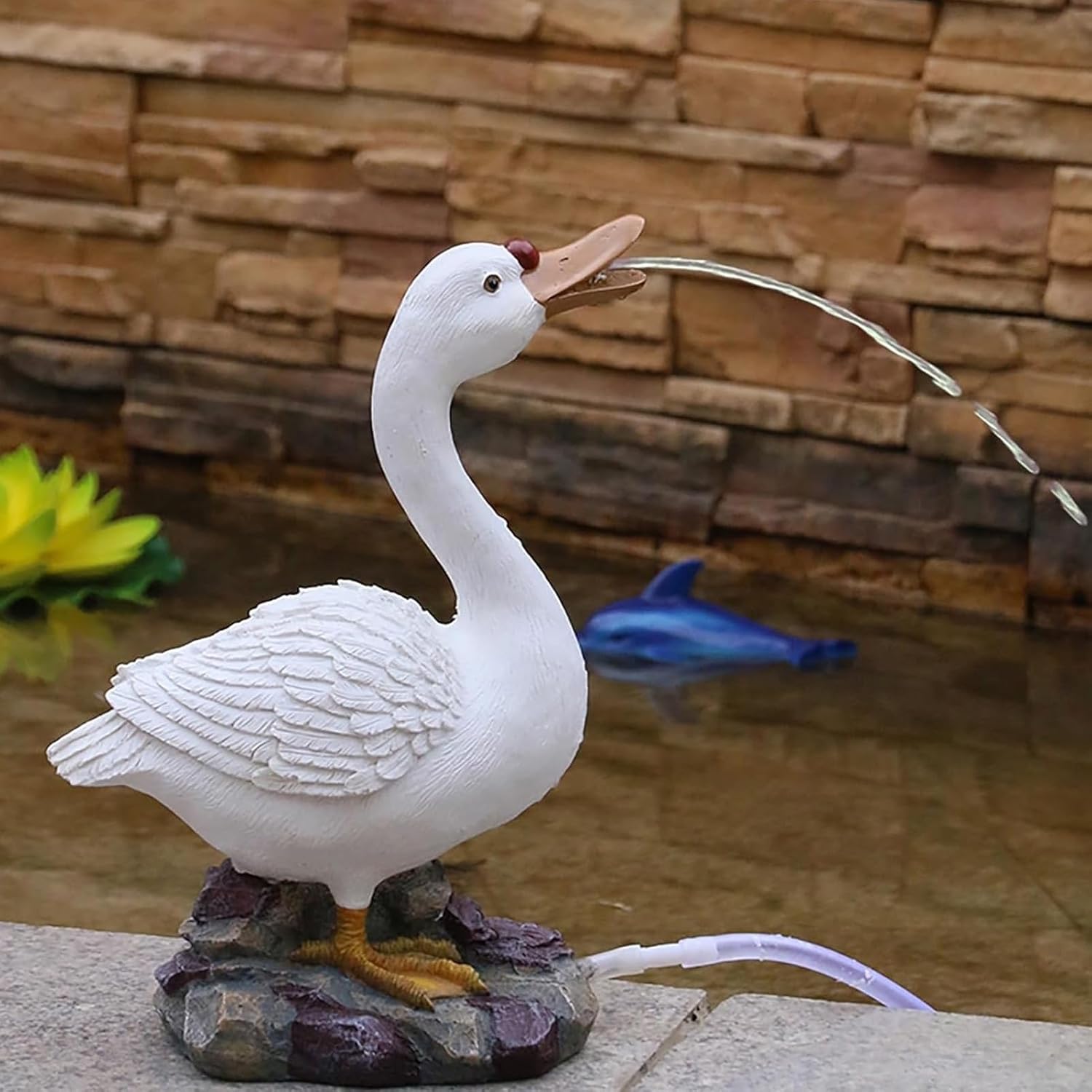 Animal Pond Spitters, Spitters for Small Ponds, Animal Pond Fountains, Garden Decor for Koi Pond, Fish Pool Water Circulation Landscaping, for Yard Garden Decor