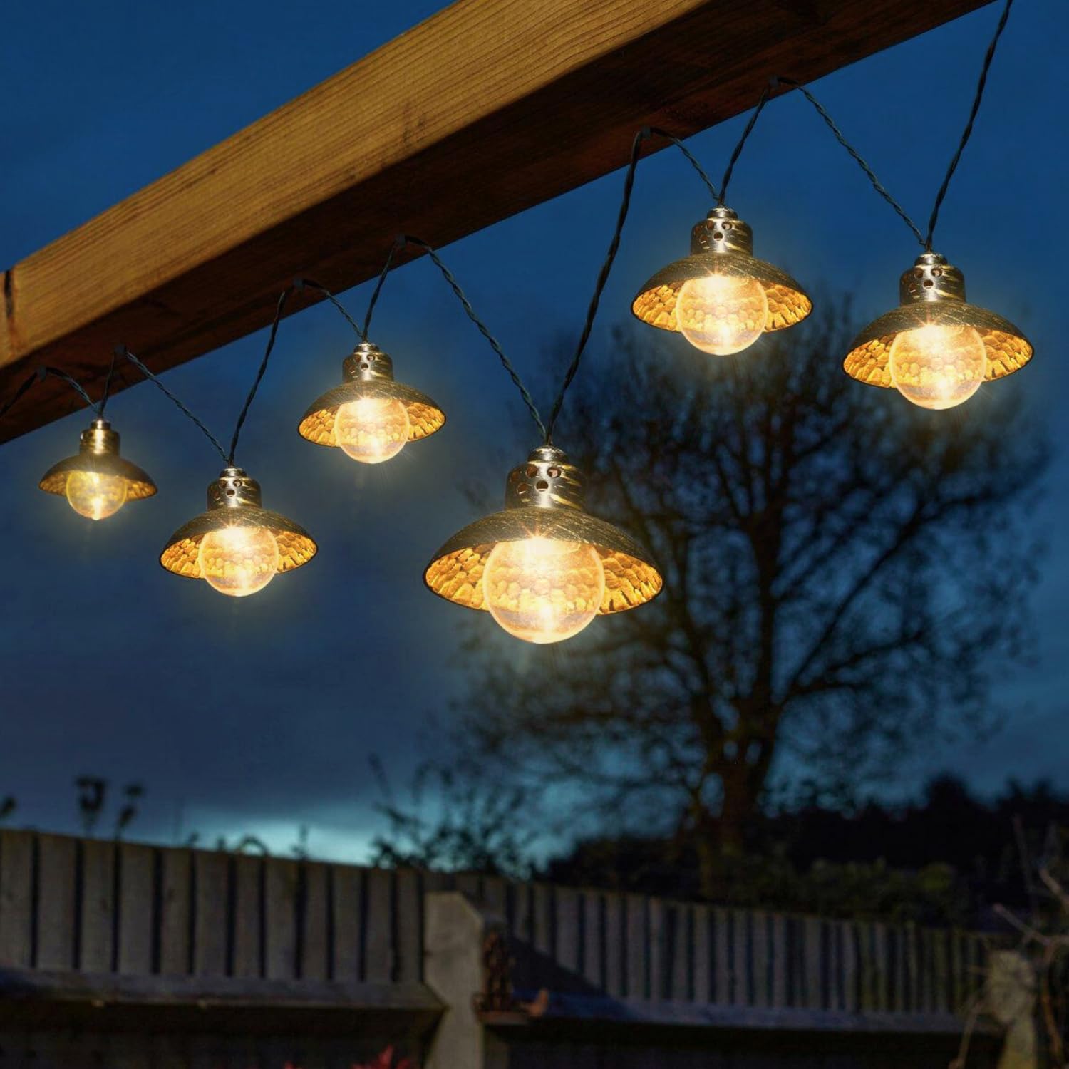 Garden Mile Evolight Solar String Lights Outdoor Garden LED Lanterns 4.7m Waterproof Modern Solar String Lights Garden Decorations for Indoor Outdoor Balcony Lights for Patio Gazebo