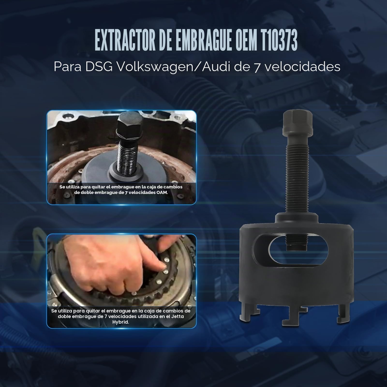BELEY Kit de Extracción del Cuerpo de la Válvula para Desmontar la Transmisión de Doble Embrague para Volkswagen para Audi DSG de 7 velocidades T10373 T10374 T10376 T10376 T10323