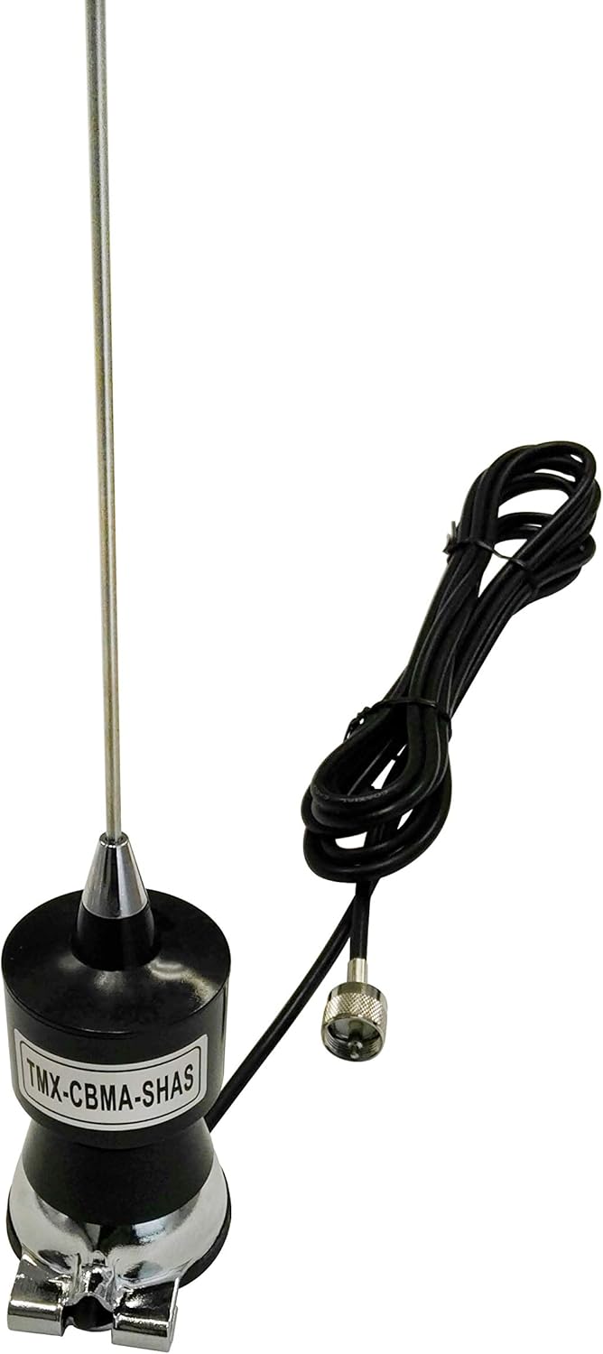 Taurus CB40 200W Trunk Lip Mount Mobile CB Antenna with Coax