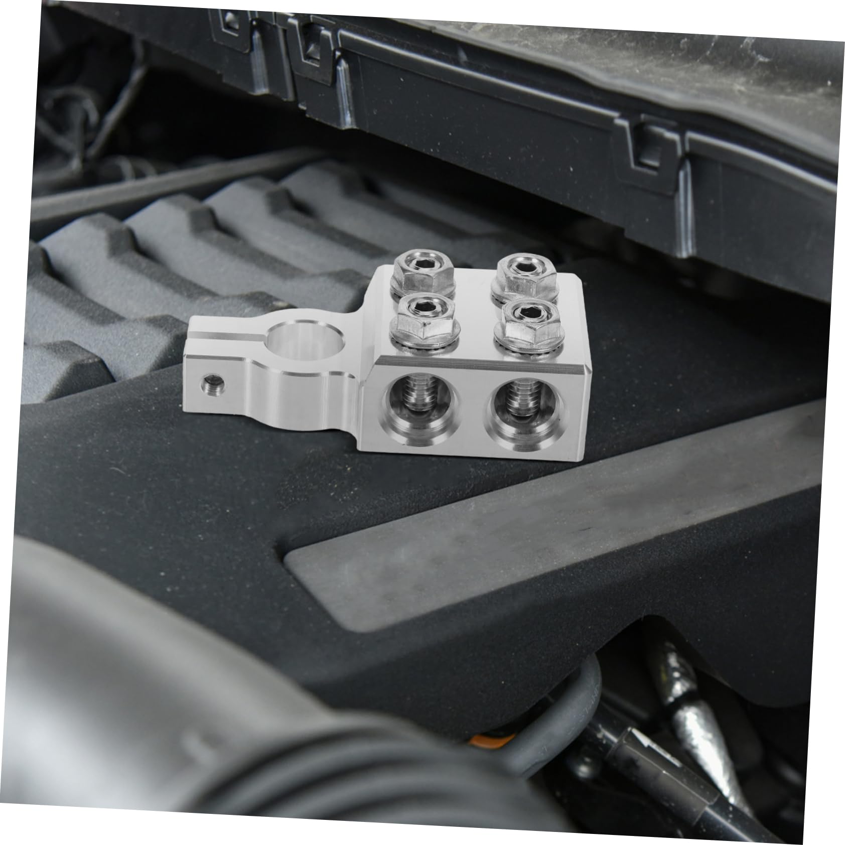 Paire de Cosses de Batterie Facile à Installer en Alliage D'aluminium Argenté, Interrupteur Isolateur pour Déconnexion de Batterie Véhicule Automobile