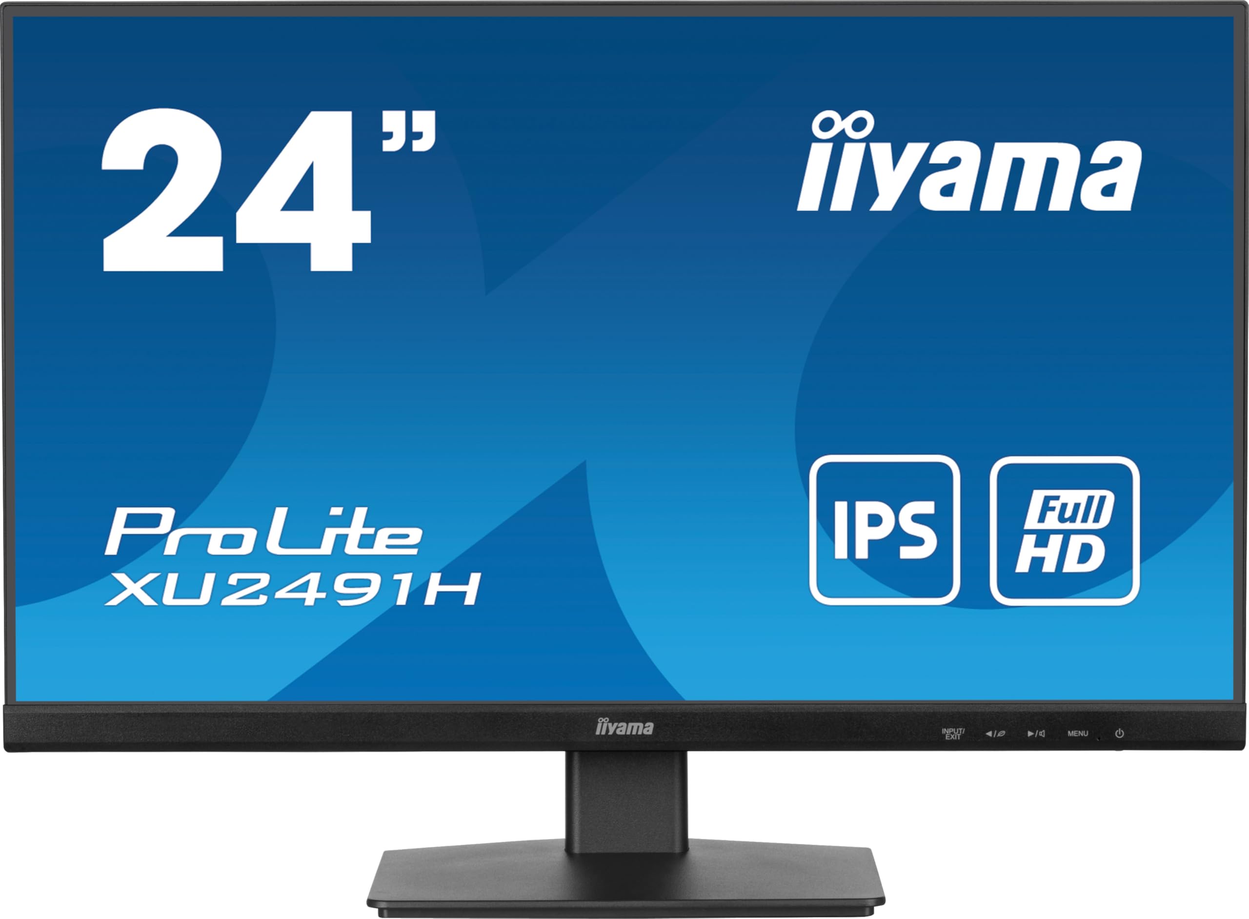 Ecran iiyama Prolite XU2491H-B1, Ultra Mince, Dalle IPS, 1920x1080@100Hz, 0.5ms. 300cd/m², 1300:1, 1xHDMI, 1xDisplay Port, VESA 100x100, sans scintillements + Anti lumière Bleue, TCO, i-Style Colour