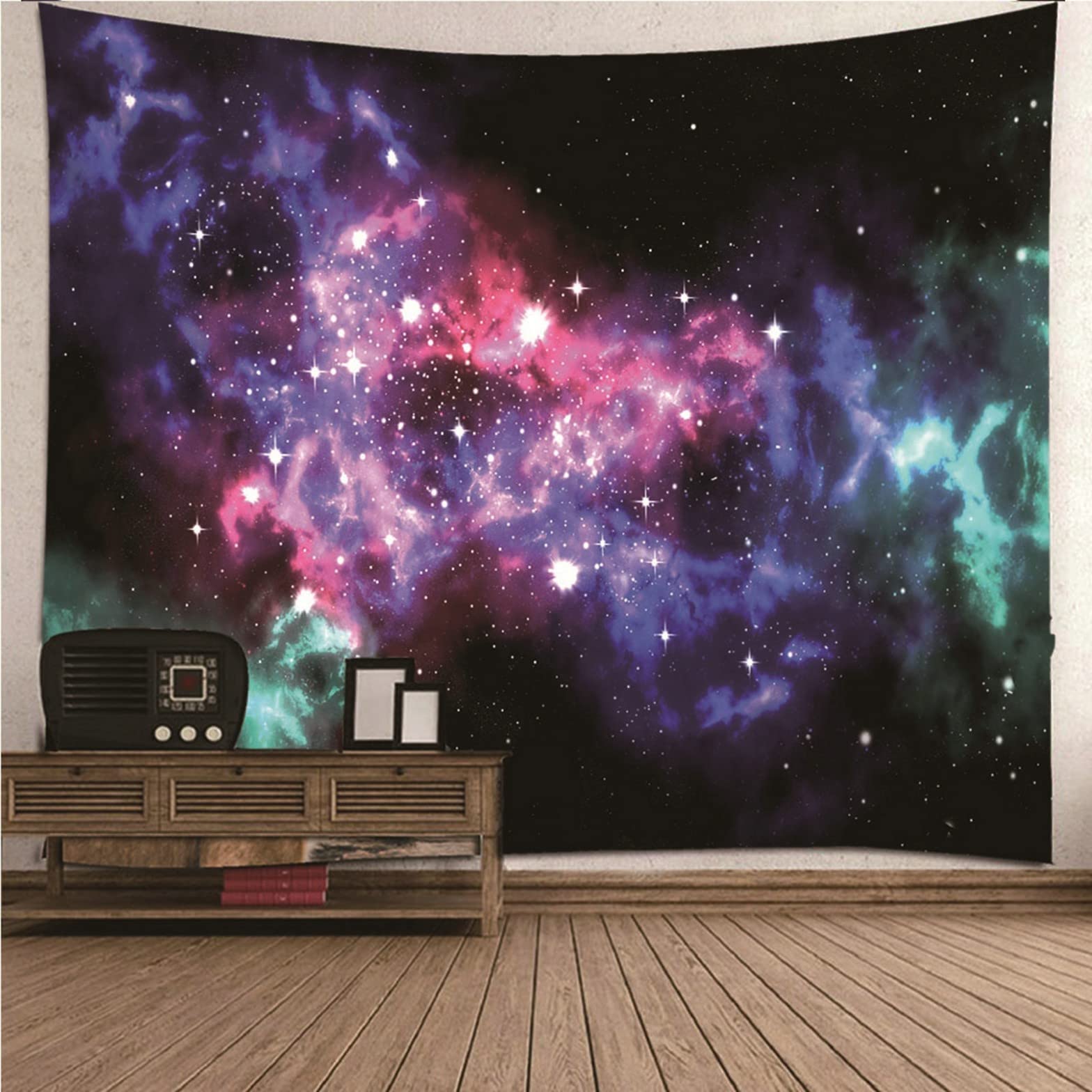 Ethereval Tapestries Big For Bedroom Aesthetic Galaxy Theme Stars Small Tapestry Trippy Multicolor Wall Hangings Fabric Decorations 260x240cm