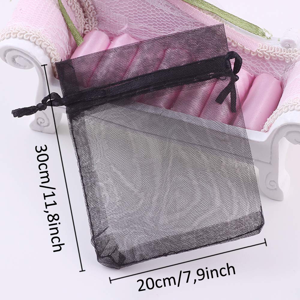 Lot De 30 Pochettes Cadeau En Organza - Avec Cordon De