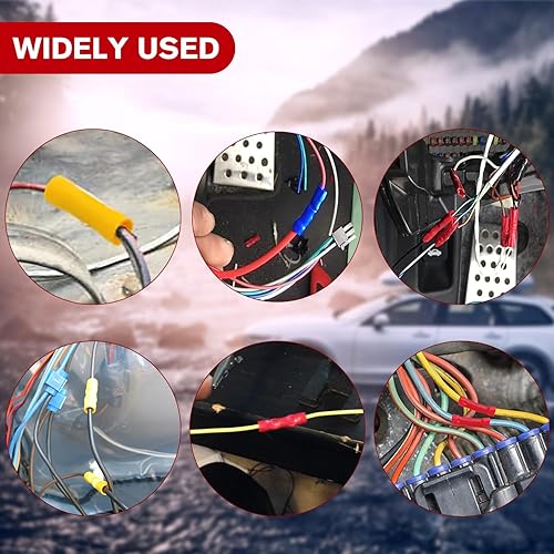 Miniatura 49 de Nilight 50015R - 200 conectores termocontraíbles – Conectores de alambre impermeables – Terminales eléctricos de grado marino automotriz – Kit