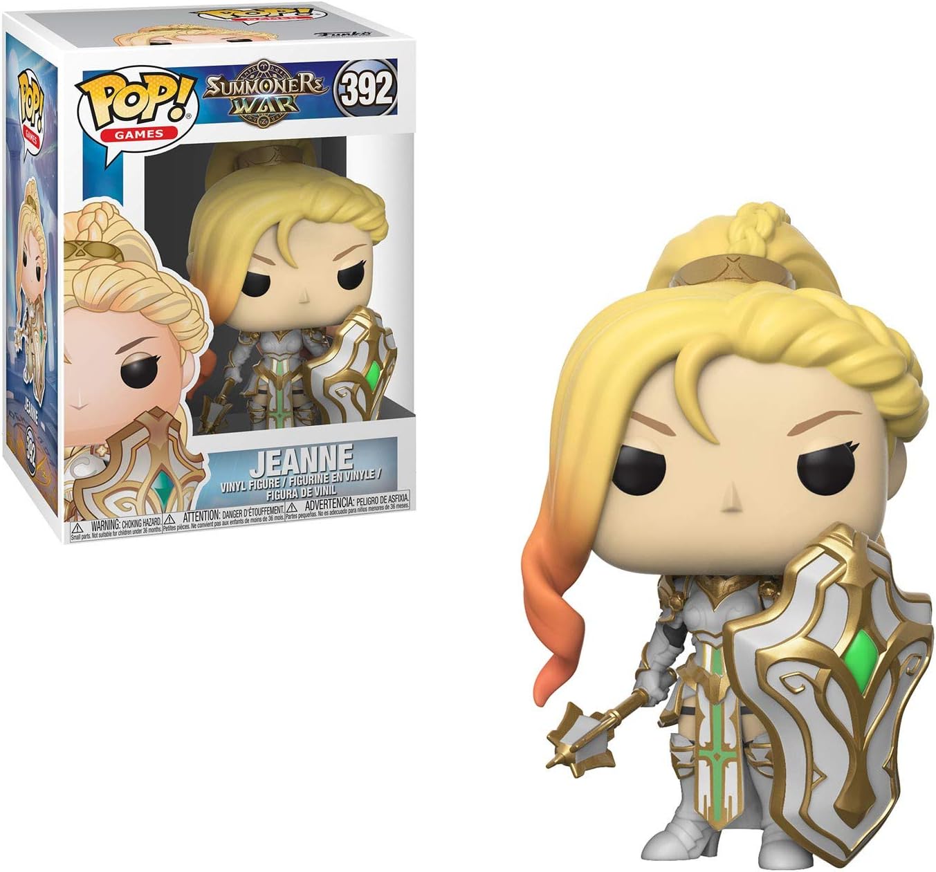 Funko Pop Games: Summoners War - Paladin Light (Jeanne) Collectible Figure, Multicolor
