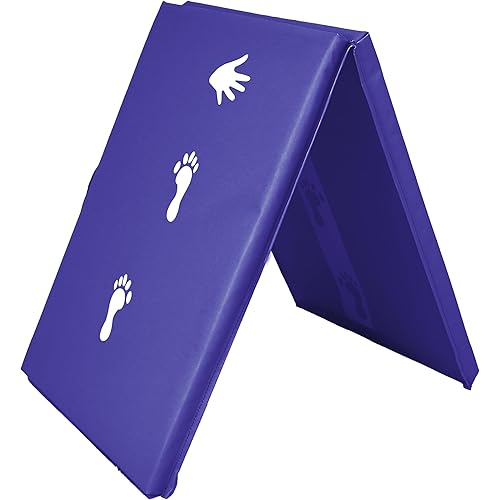 Z Athletic Kids Balance Beam and Cartwheel Trainer Folding Mat for Gymnastics and Tumbling