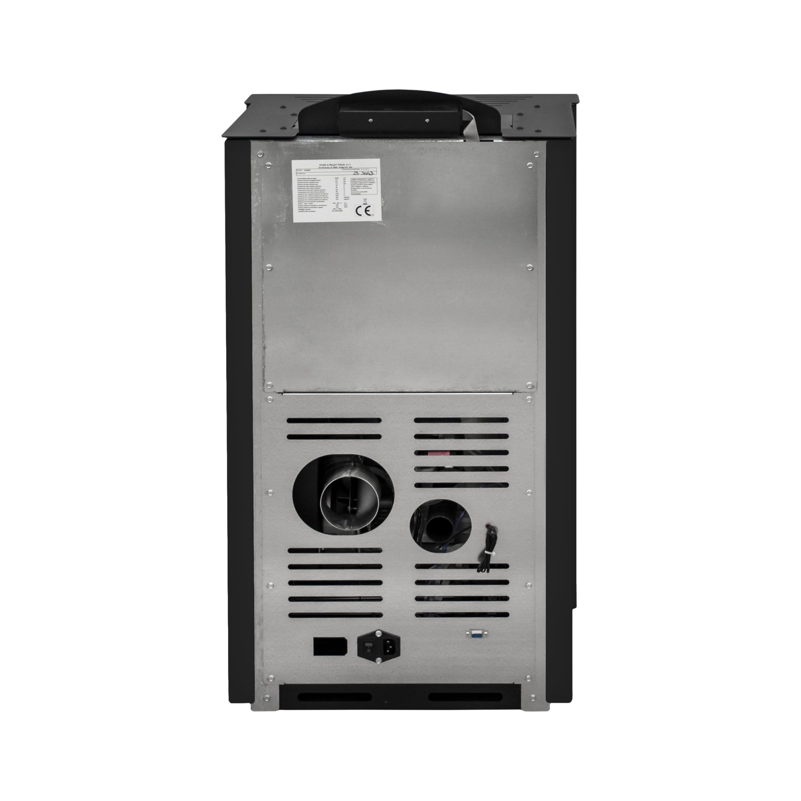 STUFE A PELLET ITALIA Alaska 9 kW WiFi 5 Gwiazdki - Piec Powietrzny Wentylowany Skuteczność 92% Ogrzewa 80 m² Autonomia 20H Certyfikat 5 Gwiazdek Kontrola WiFi Programowalna 5 Moców 24-miesięczna