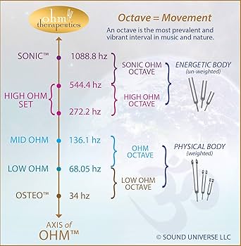 Acutonics アキュトニクス　Hi fork ohm Acutonics Ohmworks®: Ohm® Middle Unison Set | Acutonics®