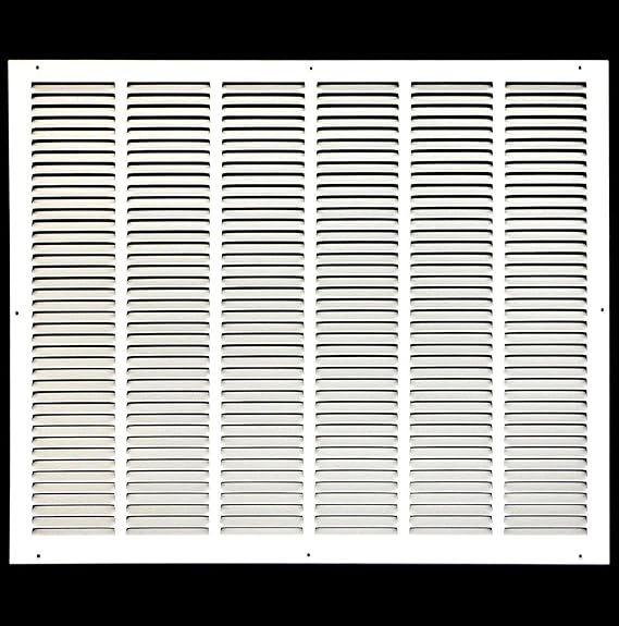 32 x 22 Return Air Grille - Sidewall and Ceiling - HVAC Vent Duct Cover Diffuser - [White] [Outer Dimensions: 33.75w X 23.75h]