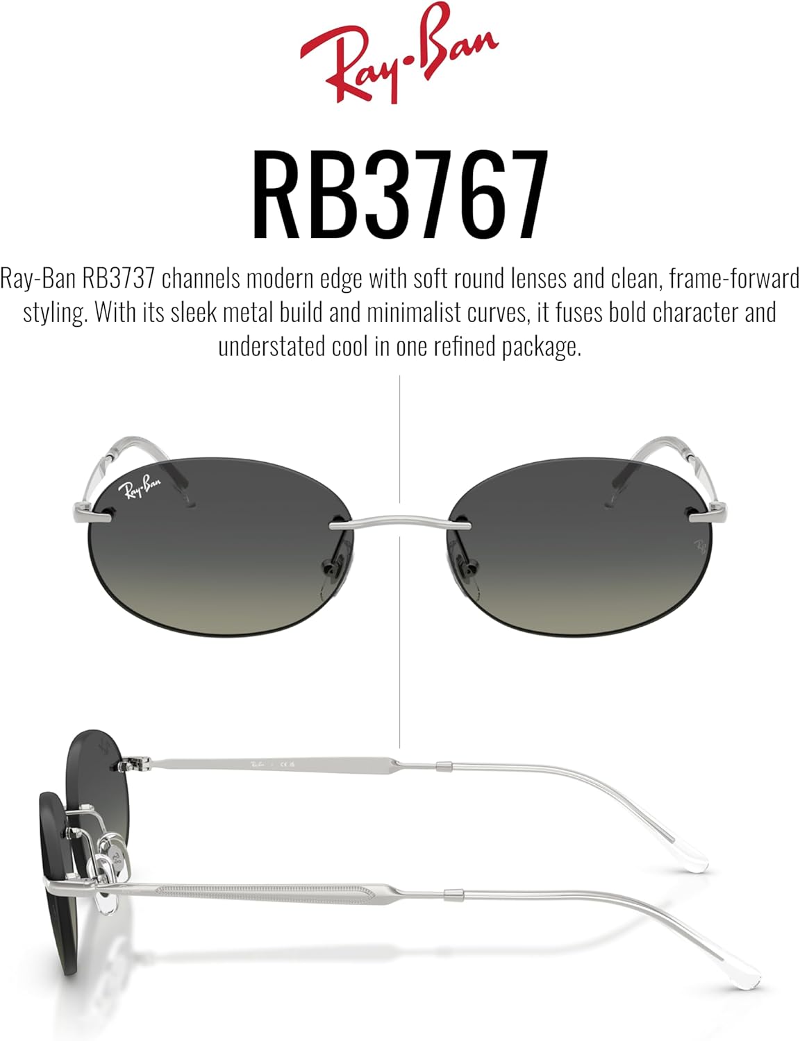 Ray-Ban Rb3767 Oval Sunglasses