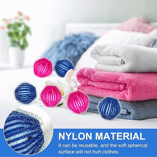 Miniatura 3 de Bolas de secadora reutilizables para lavandería, suavizan la ropa de cama de forma natural, reducen el tiempo de secado y estáticas, no tóxicas,