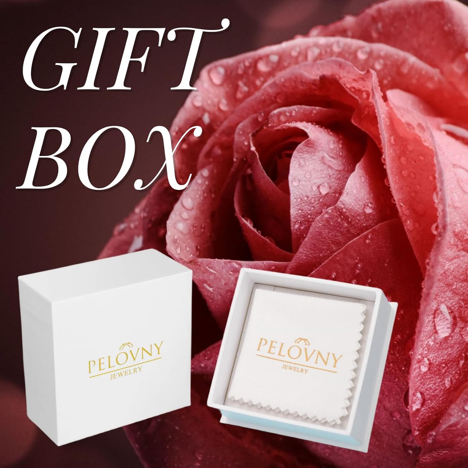 PELOVNY Rose Necklace 925 Sterling Silver Crystal Heart Urn Necklaces for Ashes Memorial Cremation Jewelry for Women Mom Grandma Wife Her - Image 4