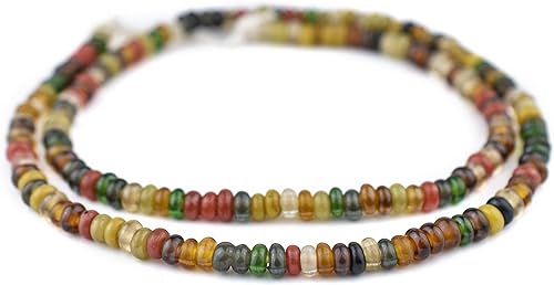 Miniatura 3 de The Bead Chest Cuentas de vidrio Java Rondelle Baby Medley desvanecidas