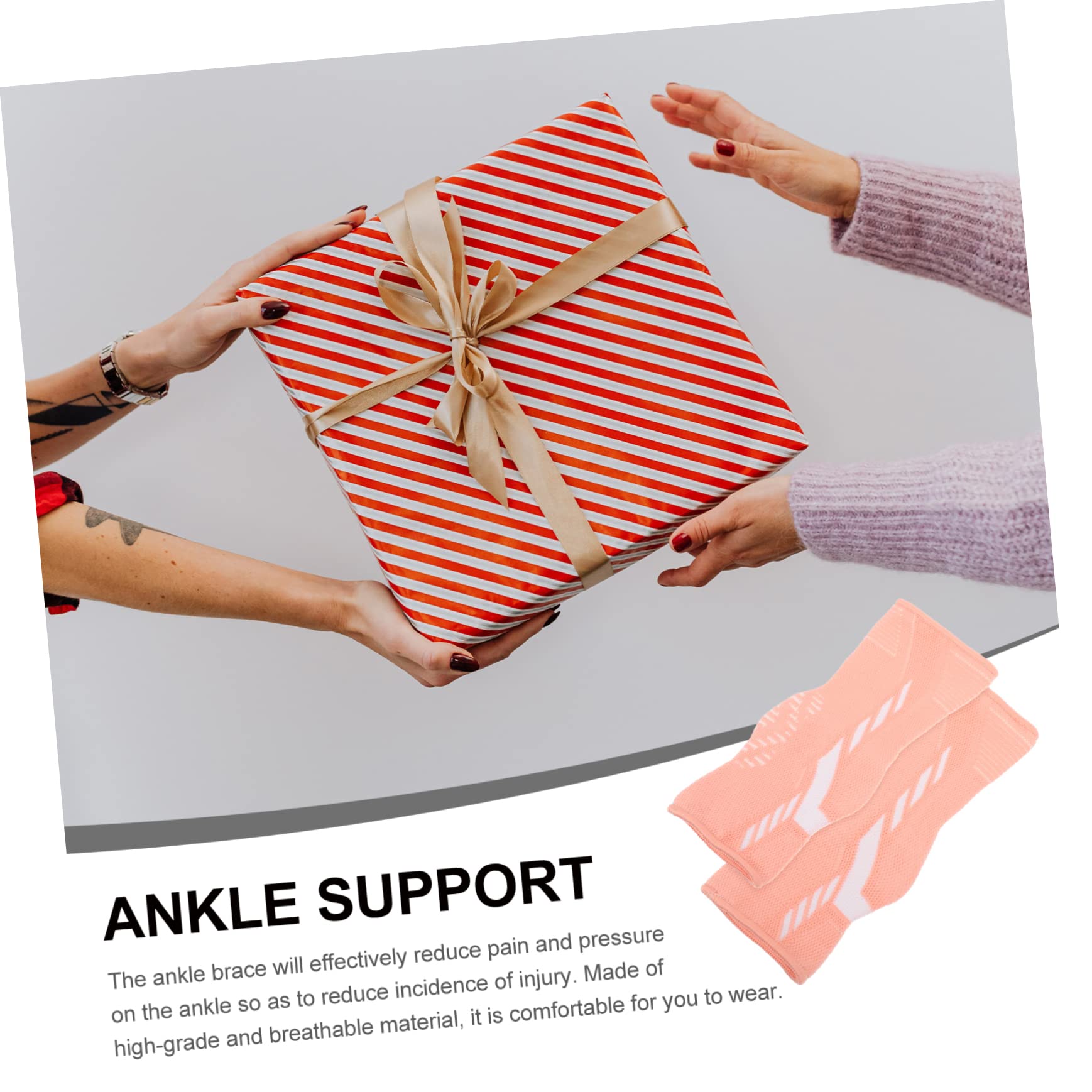 Beavorty 1 Pair Ankle Support Brace Compression Socks for Plantar Ankle Wraps for Men Women