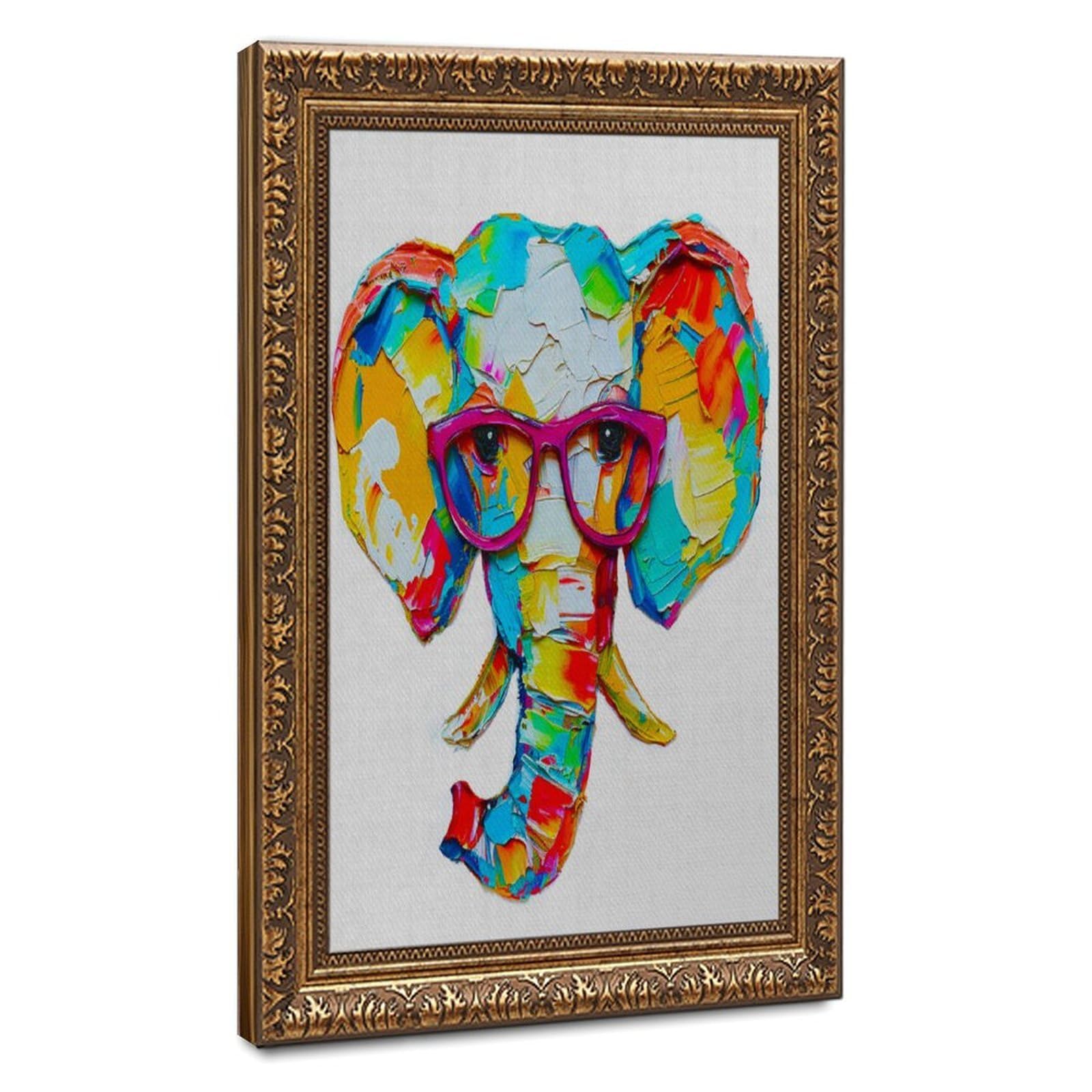 Bareronor Abstract Elephant Poster Canvas Poster Bedroom Decor Landscape Office Room Decor Gift 20" L X 30" W