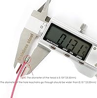 Vista 7 de Aros para llaveros de alambre de acero inoxidable para excursiones al aire libre 12