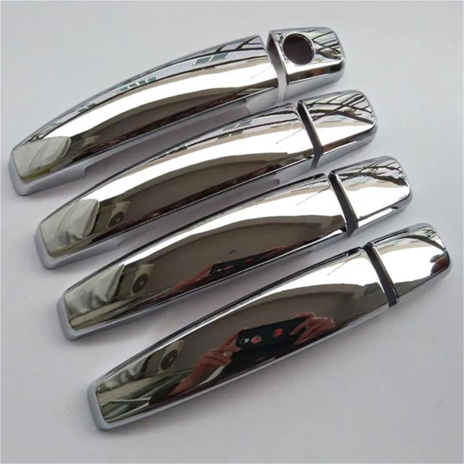 YSDSLS Sleek Door Handle for Captiva C100 C140 Car Exterior Side Door Handle Cover Trim Chrome Garnish Sticker