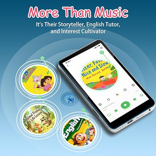 Miniatura 6 de Reproductor de MP3 con Bluetooth y WiFi, almacenamiento de 144 GB y sistema operativo Android, pantalla táctil de 4 pulgadas, radio FM, MP3 y MP4