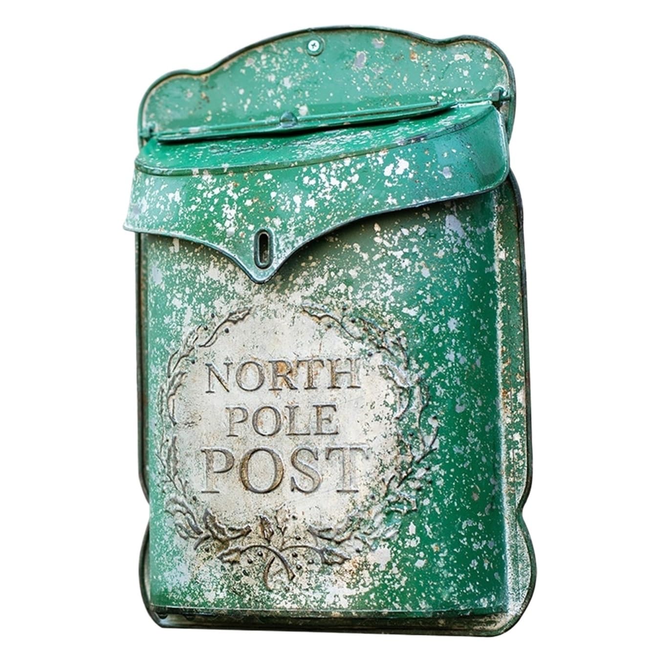 Vintage Letter Box Mailbox Wall Mount Mailboxes Vintage Letter Box Iron Post Parcel Delivery Mailbox For Decoration Outdoor Lockable