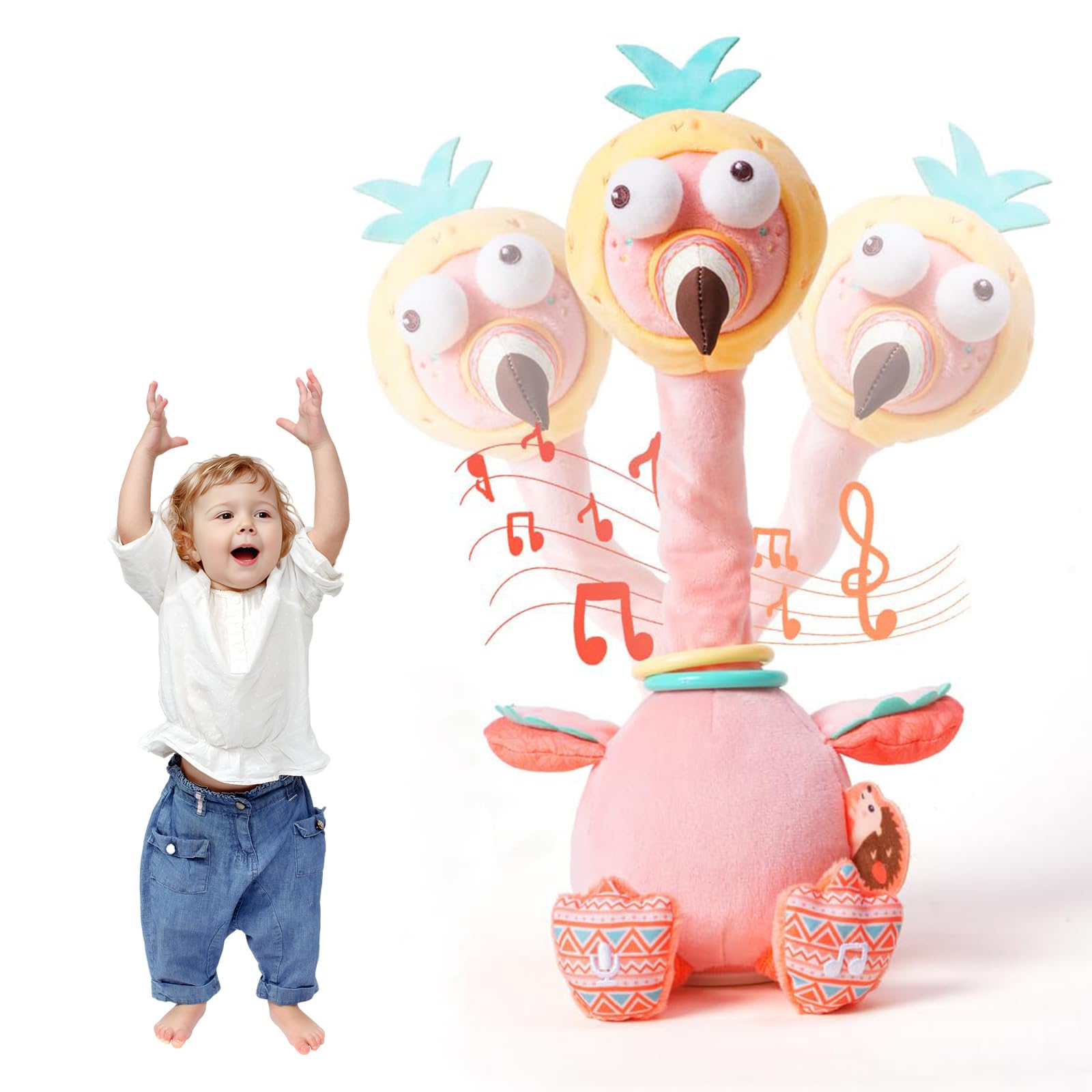 Jouet en peluche qui parle et chante figurine interactive douce pour enfants