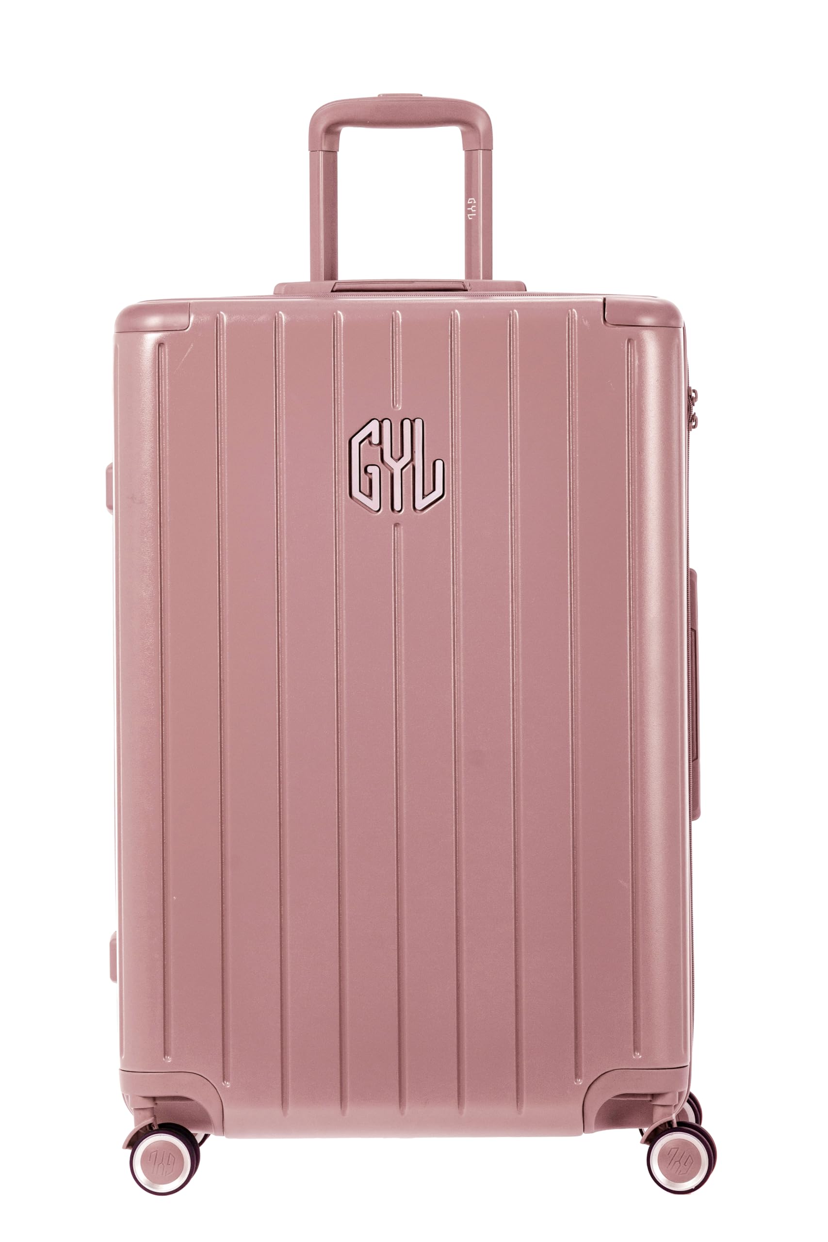 GYL Intemporelle Set de 2 Valises – Cabine + Moyenne Valise Rigide Légère en 100% Polycarbonate avec Serrure TSA, roulettes Pivotantes et Poignée Ergonomique – Rose Gold