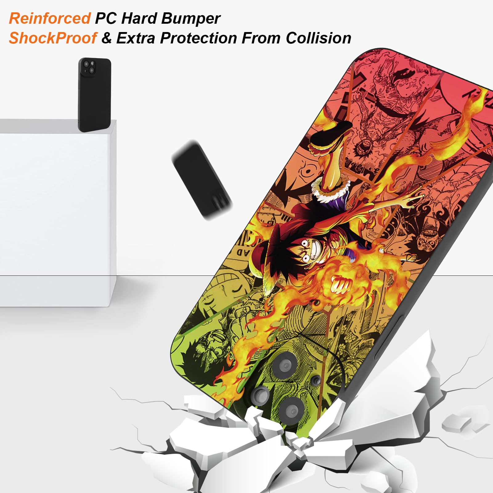 Eouine 2 Piezas Funda Para Xiaomi Redmi Note 10 Pro 4G/10 Pro MAX 6.67'' Dibujos Protector Anime Cover Y Manga Akatsuki Kakashi Protectora Carcasa Antichoque TPU Silicona Para Redmi Note 10 Pro 4G