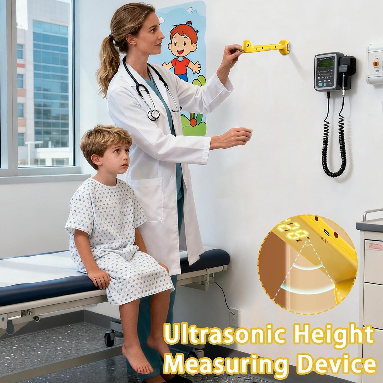 Ultrasonic Stadiometer Portable Giraffe Height Meter image 2