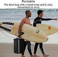 Vista 5 de Boczif Bolsa de cubierta, bolsa de almacenamiento de malla para kayaks, tablas de surf, S-u-p, accesorios de pie y tabla de surf, enfriador de tabla