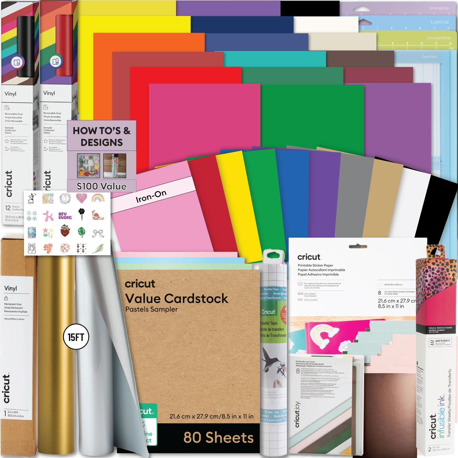 Ultimate All-in-One Materials & Accessories Bundle for Maker & Explore Machines - 120+ Pi…