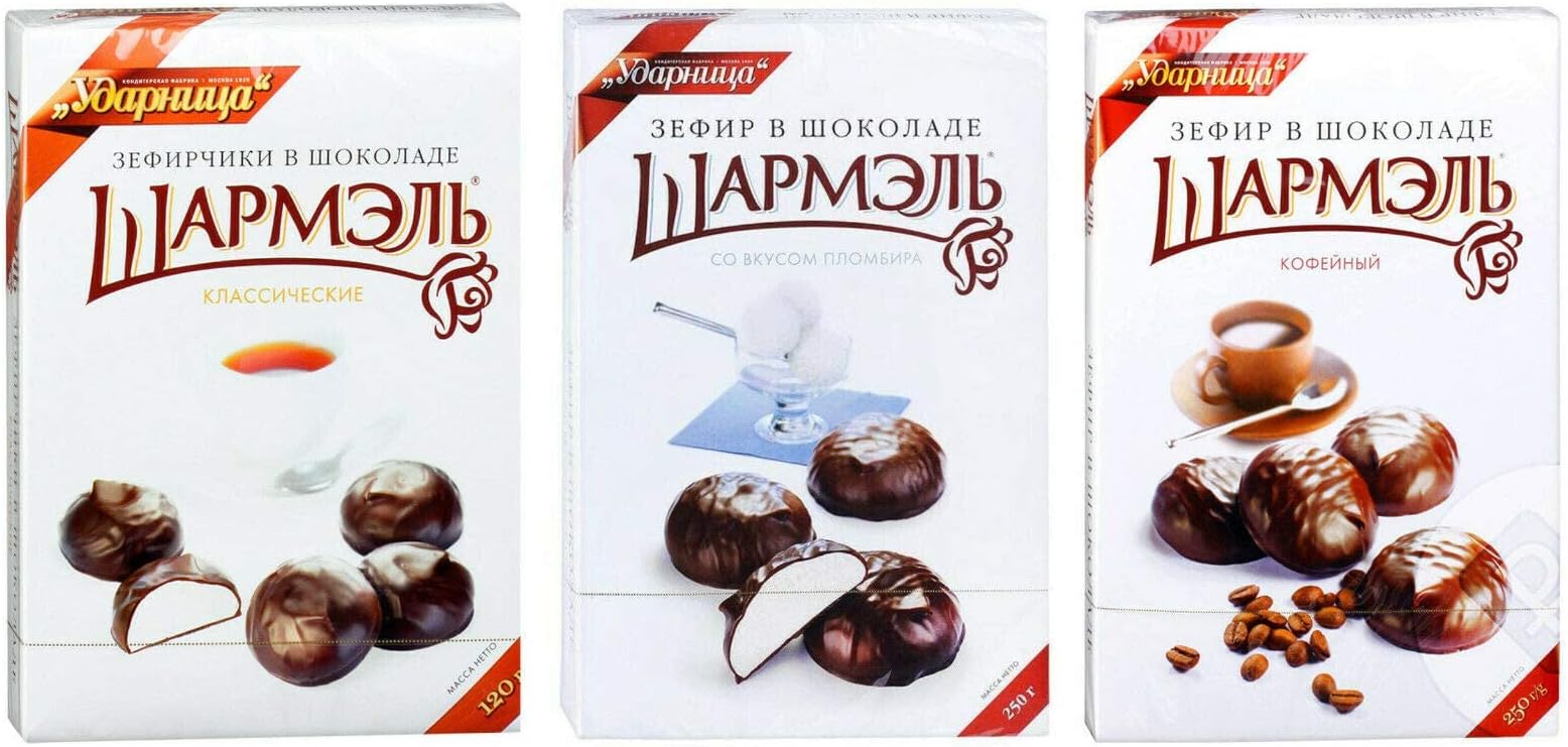 Marshmallow Chocolate Covered 3 Flavour "Sharmel" ZEFIR ????? ??????? ? ????????