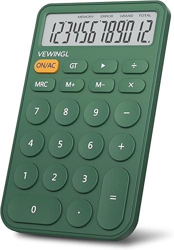 Miniatura 17 de Calculadora estándar de 12 dígitos, pantalla grande de escritorio de 6.2 x 4.2 pulgadas y botones, calculadora con pantalla LCD grande para oficina