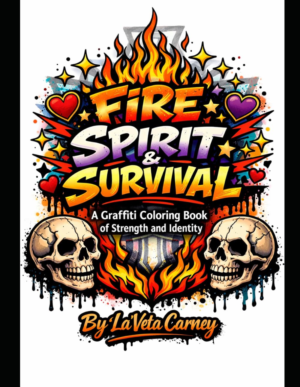 Fire Spirit and Survival: A Graffiti Coloring Book of Strength and Identity