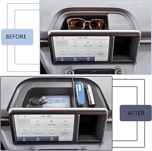 Miniatura 5 de EDBETOS Maverick Bandeja de tablero compatible con accesorios Ford Maverick 2022-2023 2024 XL XLT Lariat Pickup Truck consola central de tablero de