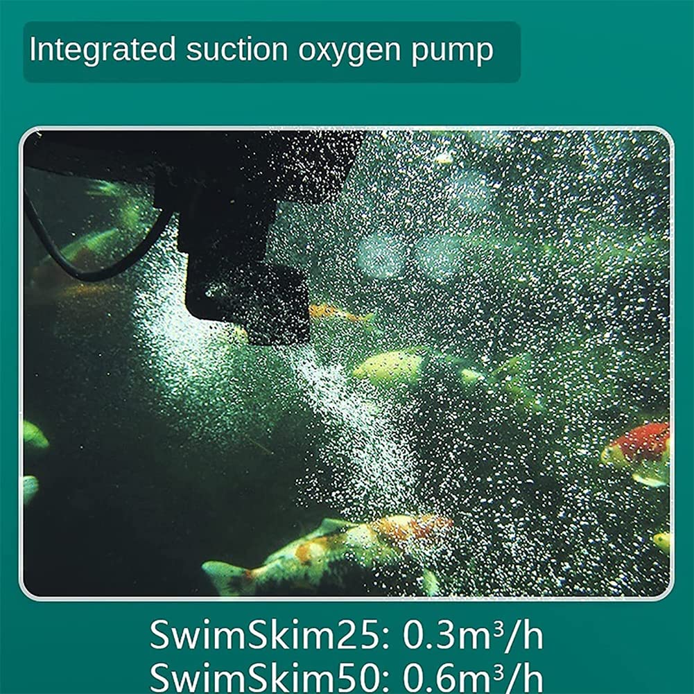 FURLOU Skimmer Galleggiante ad Aspirazione, Pulitore Automatico per Piscina, Skimmer e Chiarificatore Robot per Skimmer per Piscina, Aspirapolvere per Stagno, Rete per Skimmer per Foglie per Piscina