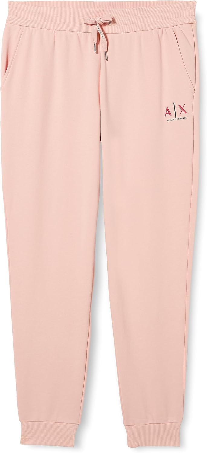 A|X ARMANI EXCHANGE レディース カラフル アルマーニロゴ スリムフィット フレンチテリー ジョガー