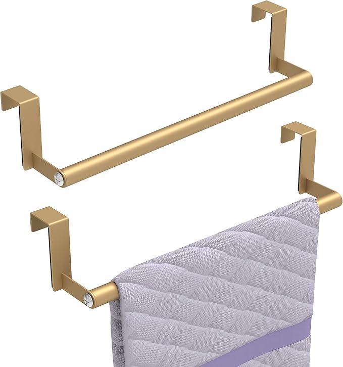 Over The Door Towel Rack (Gold)