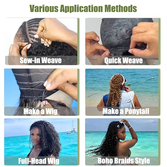 Afro Kinky Curly Bundles Curly Synthetic Hair Quick Weave Bundle High Temperature Fiber Hair Extensions for Women Black Color 14 Inches 3Pieces (Color 1B#)
