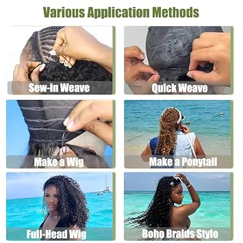 Afro Kinky Curly Bundles Curly Synthetic Hair Quick Weave Bundle High Temperature Fiber Hair Extensions for Women Black Color 14 Inches 3Pieces (Color 1B#)