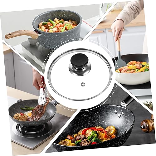 Miniatura 7 de Mini olla a presión tapa de vidrio 1.6l cubierta de vidrio para ollas de utensilios de cocina y tapas de sartén